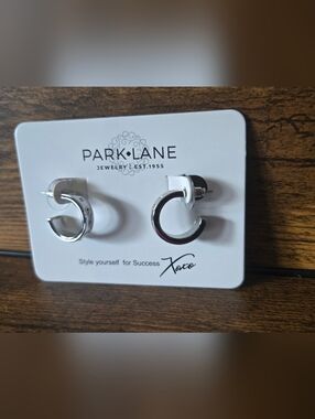Park Lane Silver Chunky C-Hoop Earrings